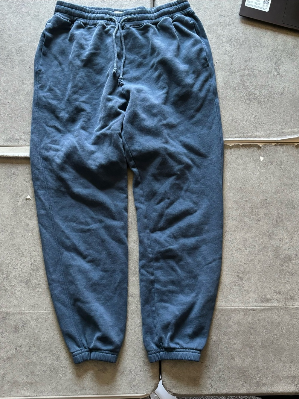 Blue Abercrombie and fitch soft a&f fleece sweatpants joggers